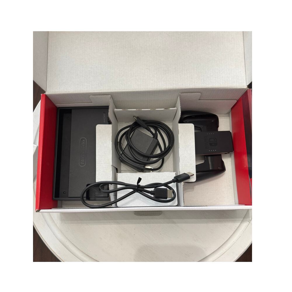 Nintendo Switch 32GB System Console Neon Red & Blue Joy-Cons, Dock Original Box - Picture 10 of 12